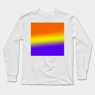 yellow orange blue gradient Long Sleeve T-Shirt